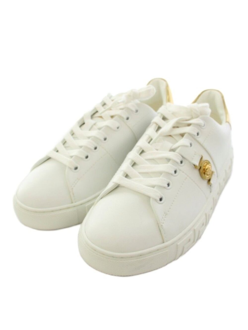 Versace Greca Medusa Sneakers White Gold